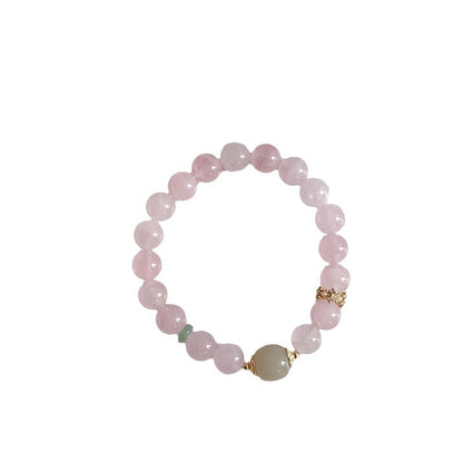 Natural Pink Crystal Bracelet