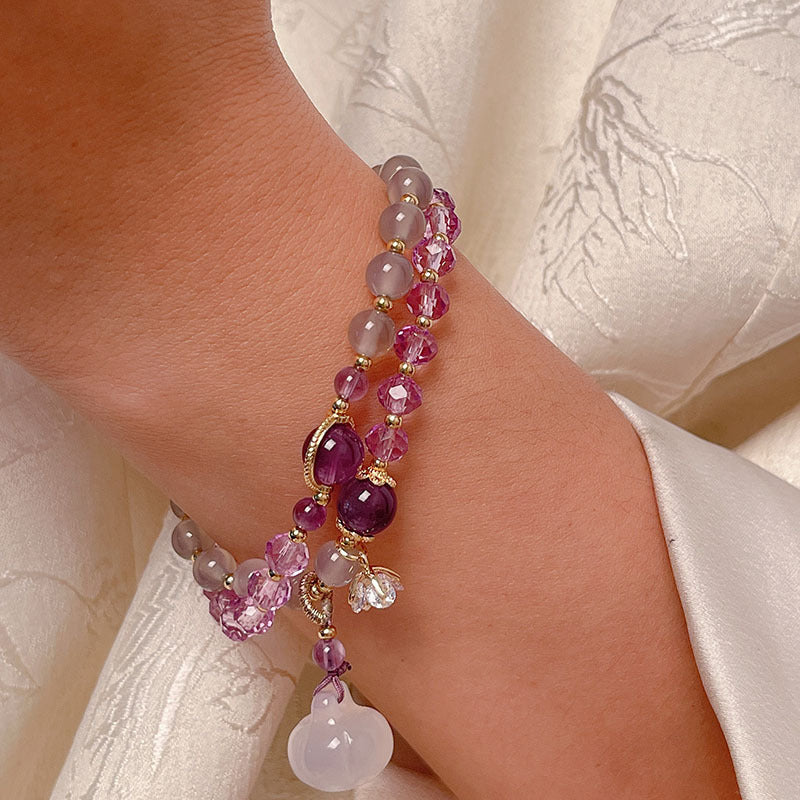 Purple Crystal Bracelet for Women - Elegant Design