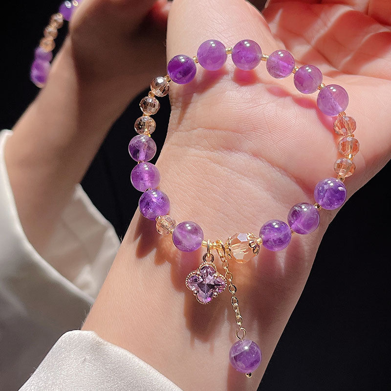 Elegant Purple Crystal Bracelet for Women