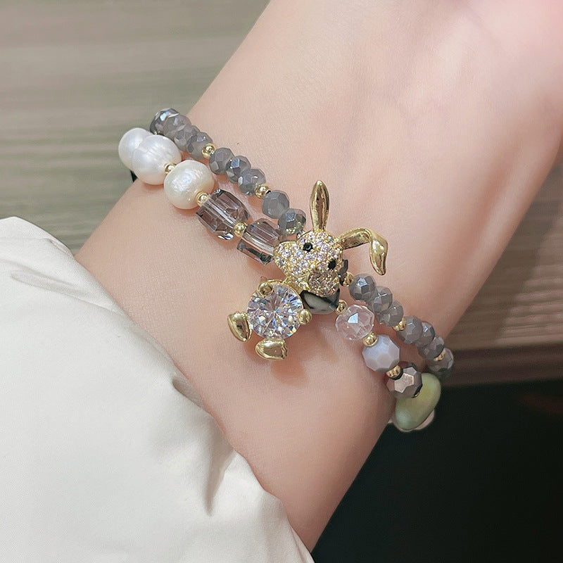 Cute Bunny Bracelet Set for Best Friends