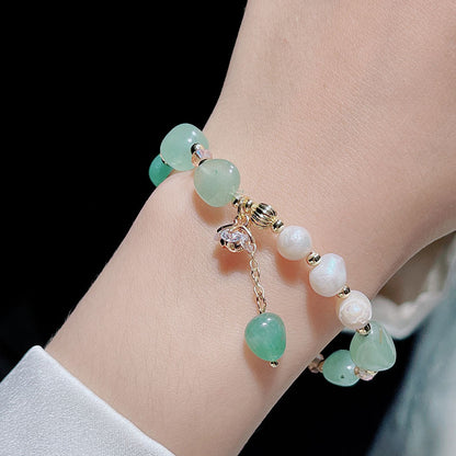 Natural Irregular Crystal Flower Bracelet Freshwater Pearl Tassel Bracelet