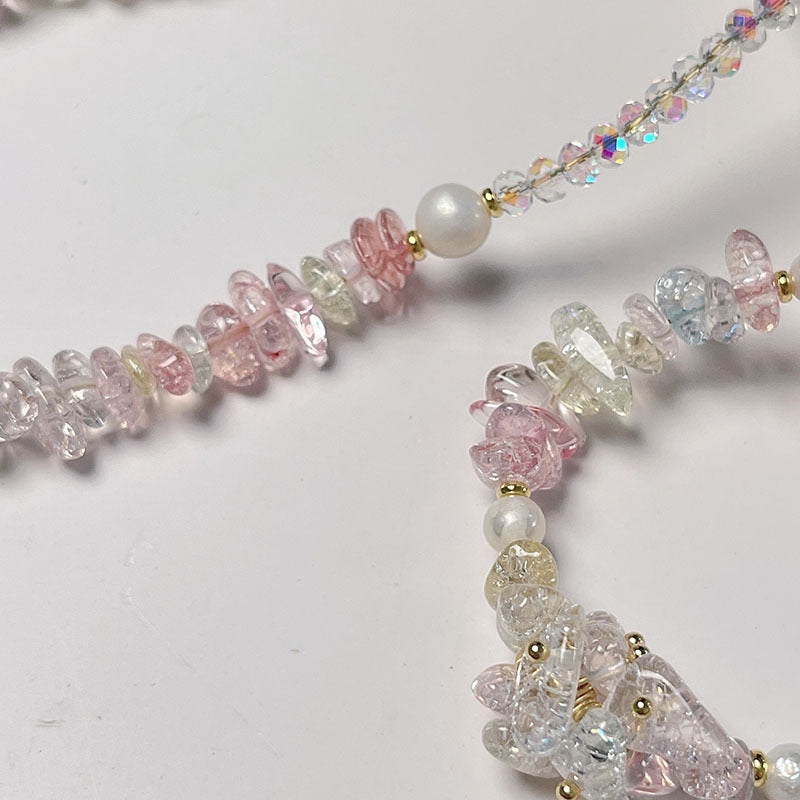 Delicate Light Pastel Color Explosion Stone Bracelet