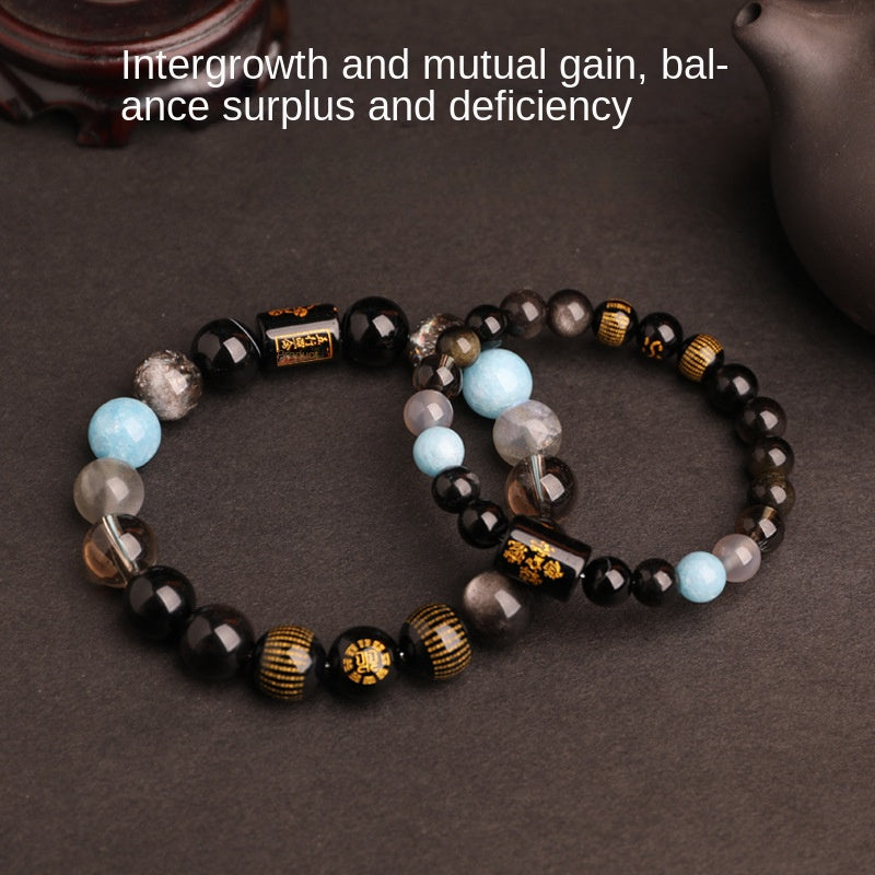 Water Elemental-Natural Crystal Multi-Treasure Bracelet