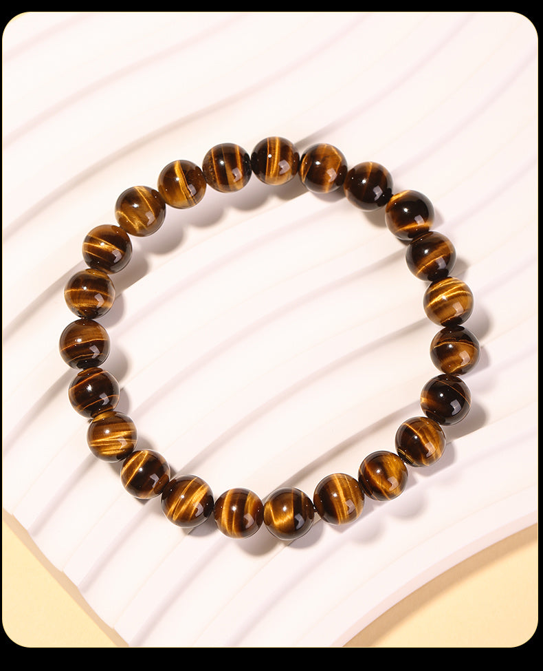 Natural Yellow Tiger Eye Stone Safety Bracelet