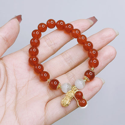 Unique Red Agate Bracelet for Chinese New Year