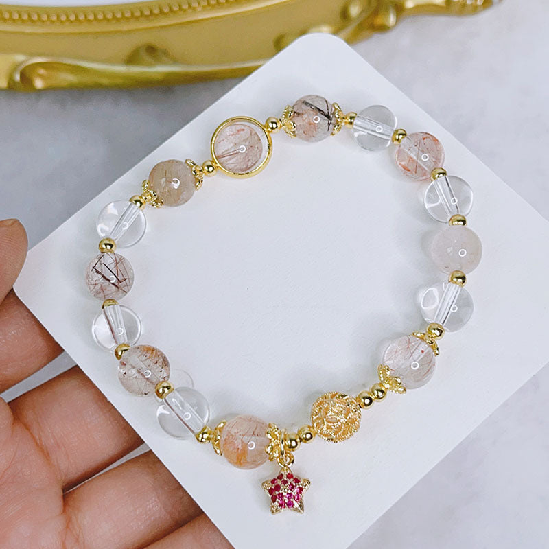 Luckystone Natural Crystal Pixiu Bracelet