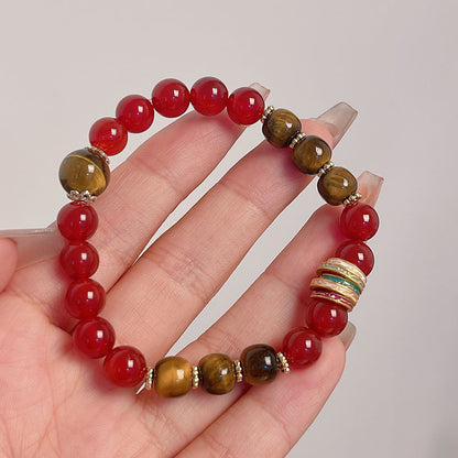 Unique Red Agate Bracelet for Chinese New Year