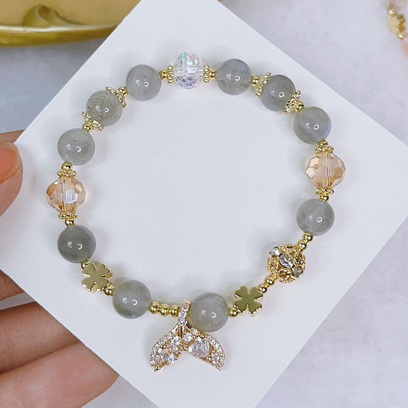 Luckystone Natural Crystal Pixiu Bracelet