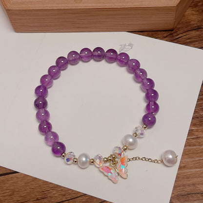 Purple Crystal Bracelet for Women - Elegant Design