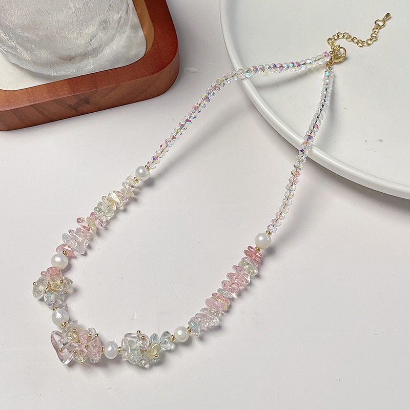 Delicate Light Pastel Color Explosion Stone Bracelet