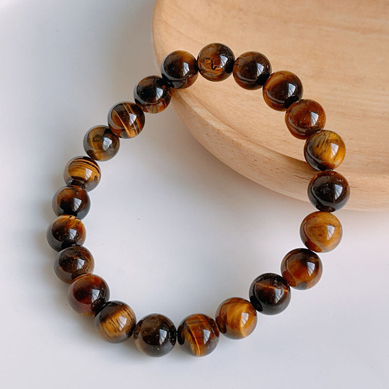 Natural Yellow Tiger Eye Beaded Bracelet