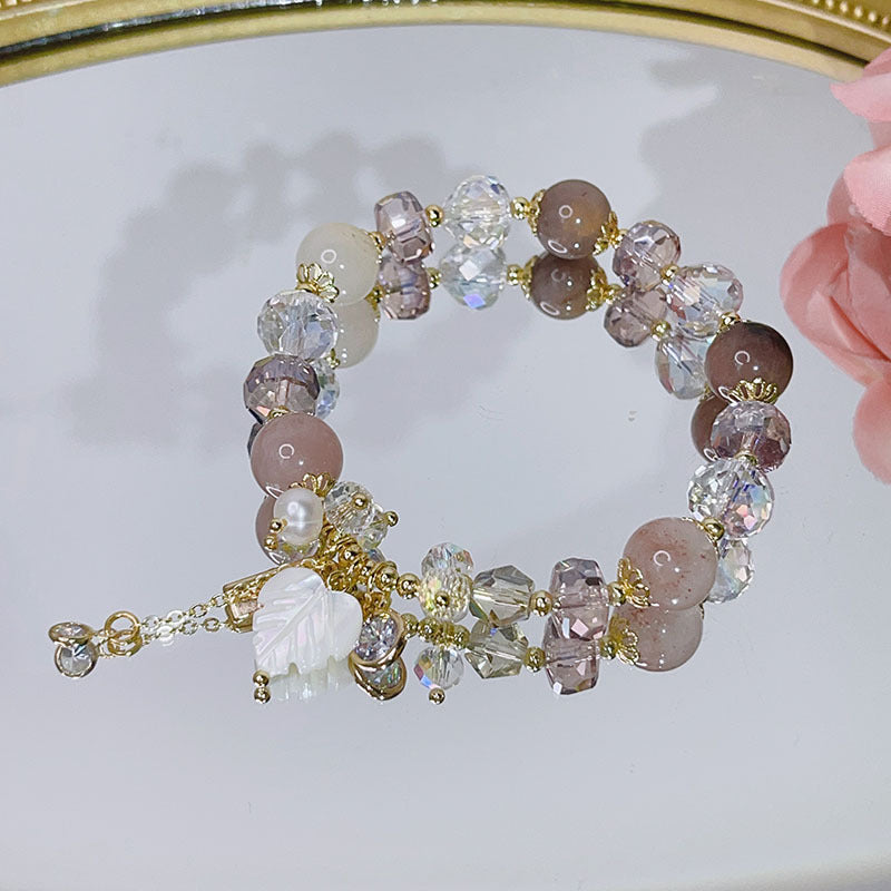 Crystal Natural Stone Design Bracelet