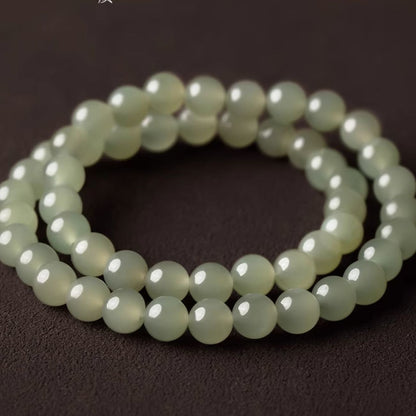 Natural Hotan jade Bingqing water material bracelet