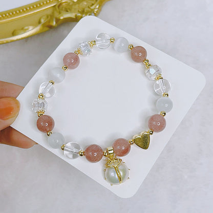 Luckystone Natural Crystal Pixiu Bracelet