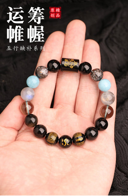 Water Elemental-Natural Crystal Multi-Treasure Bracelet