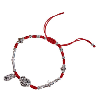 Handmade Red Rope Lucky Charm Bracelet