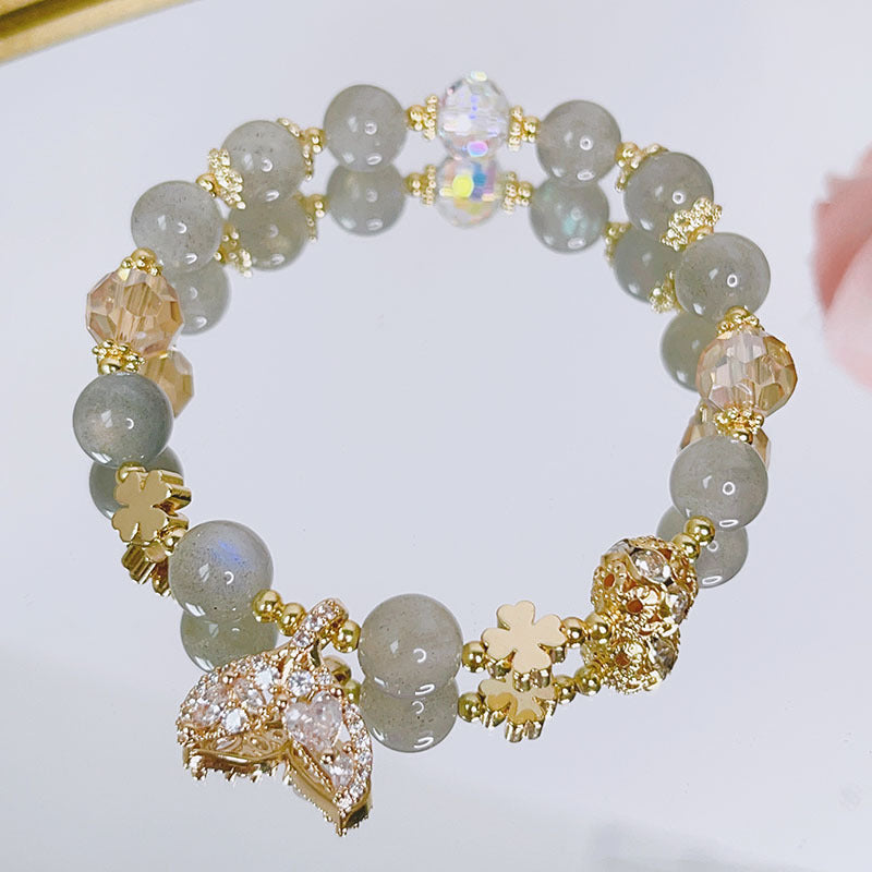 Luckystone Natural Crystal Pixiu Bracelet