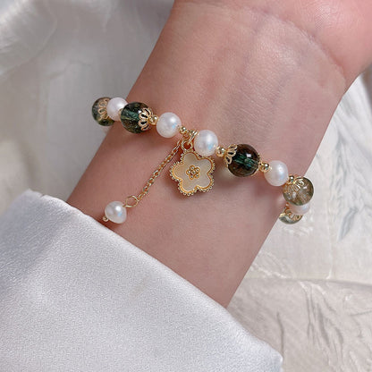 Colorful Beaded Bracelet with Sweet Delicate Charm