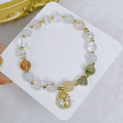 Luckystone Natural Crystal Pixiu Bracelet