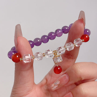 Purple Crystal Bracelet for Women - Elegant Design