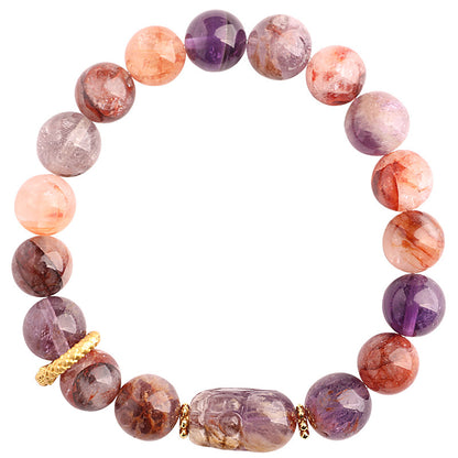 Nine Purple Fire Bracelet Pixiu Amethyst Purple Ghost