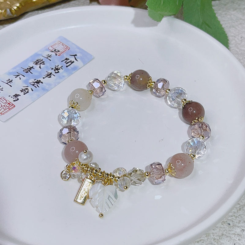 Crystal Natural Stone Design Bracelet