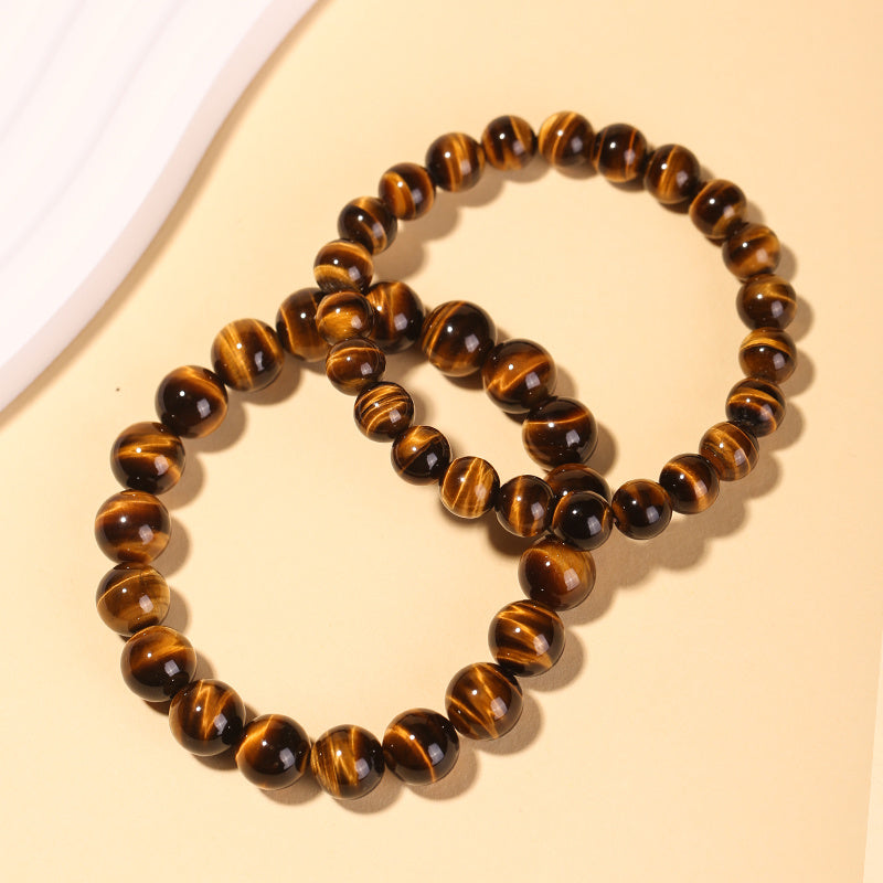 Natural Yellow Tiger Eye Stone Safety Bracelet