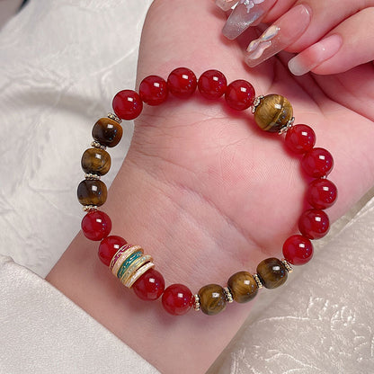 Unique Red Agate Bracelet for Chinese New Year