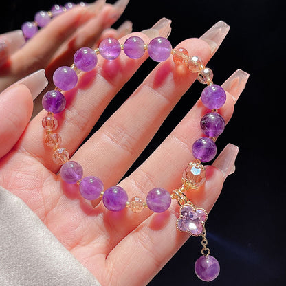 Elegant Purple Crystal Bracelet for Women