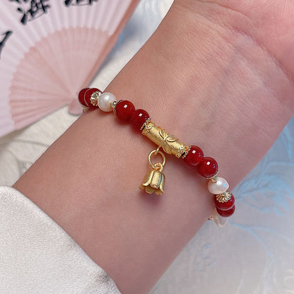 Unique Red Agate Bracelet for Chinese New Year