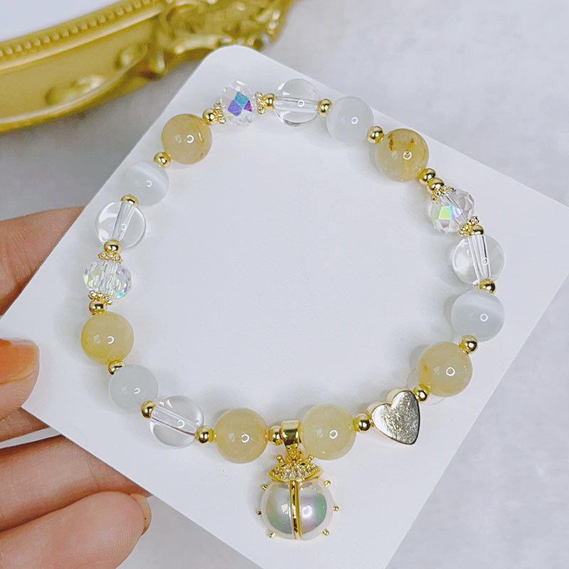 Luckystone Natural Crystal Pixiu Bracelet