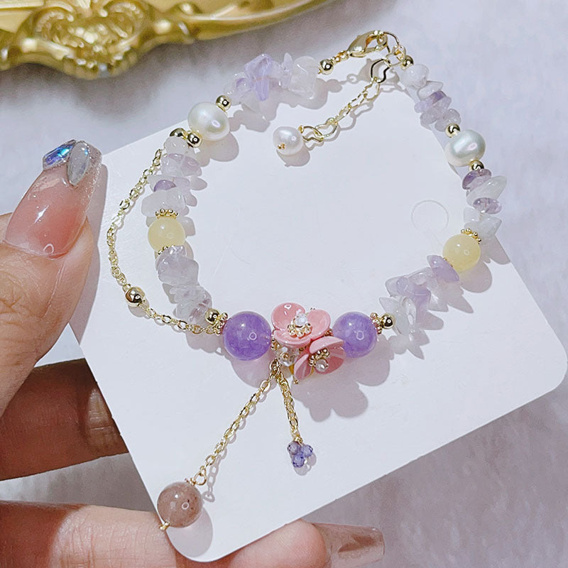 Elegant Crystal Bead Bracelet for Women