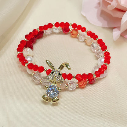 Cute Bunny Bracelet Set for Best Friends