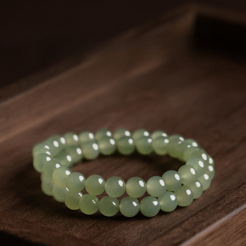 Natural Hotan jade Bingqing water material bracelet