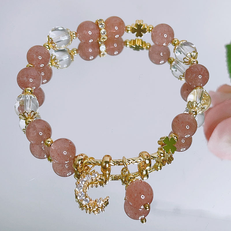 Luckystone Natural Crystal Pixiu Bracelet