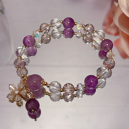 Purple Crystal Bracelet for Women - Elegant Design