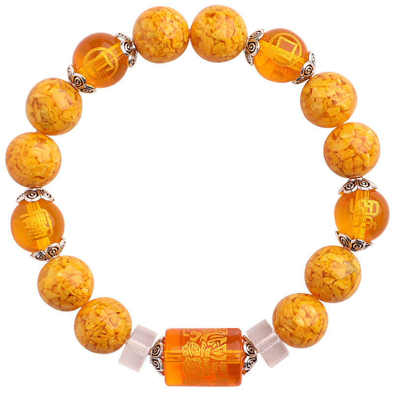 Original realgar deworming crystal style bracelet