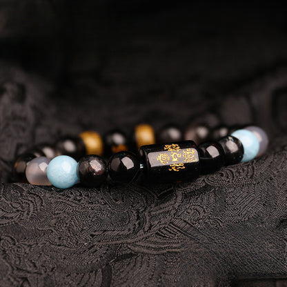 Water Elemental-Natural Crystal Multi-Treasure Bracelet