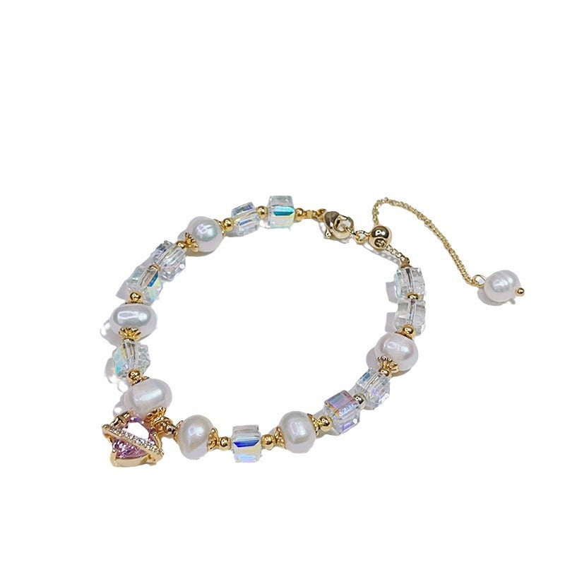 Elegant Crystal Bead Bracelet for Women