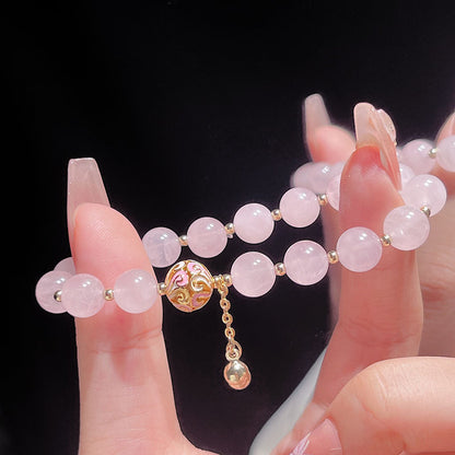 Fox Mask Pink Crystal Bracelet